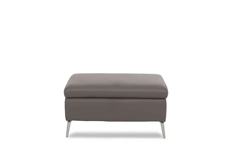 Daytona Leather Footstool - Elephant