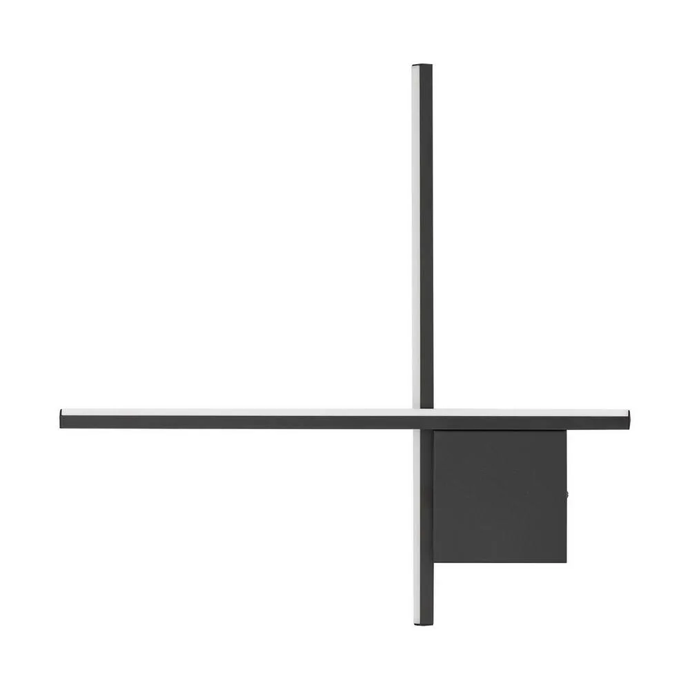 Netlighting Cross Wall Lamp Sandy Black Triac Dimmable LED 15W 880lm 2700K