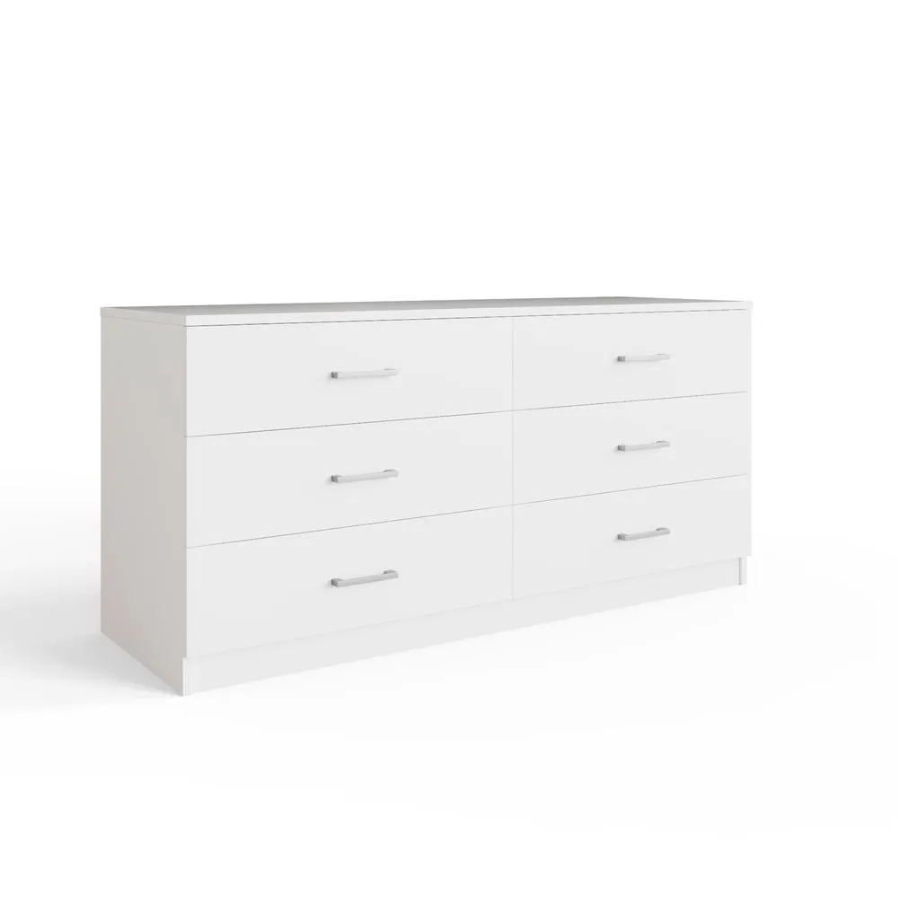 GFW Bailey 3+3 Drawer Chest in White 2
