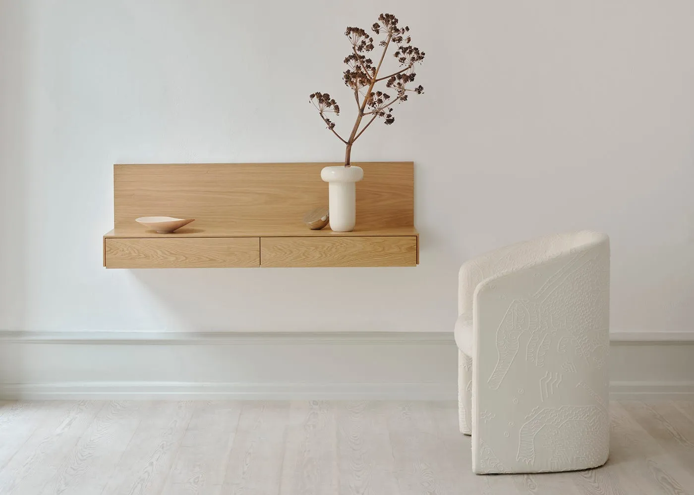 New Works Tana Wall Mounted Media Module Walnut 3
