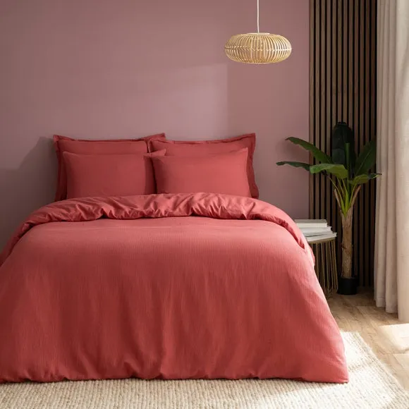 Newston Waffle Polycotton Duvet Cover & Pillowcase Set 2