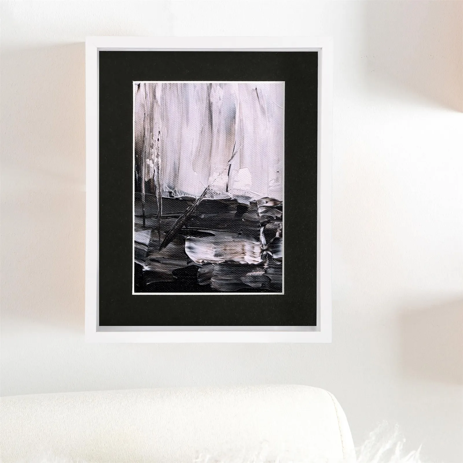 Nicola Spring 8" x 10" 3D Deep Box Photo Frames - 5" x 7" Mount - White - Pack of 2 in Black 6