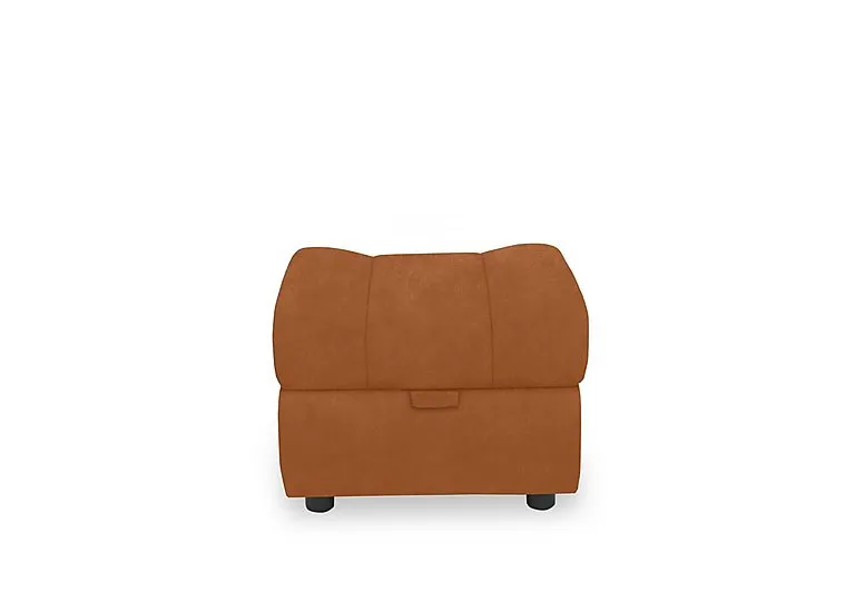 Aero Fabric Storage Footstool - Dexter Pumpkin