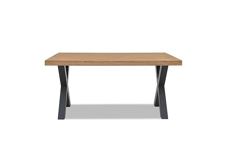Terra Compact Straight Edge Dining Table with X Shaped Legs - 140-cm - Bianca - In Time for Christmas