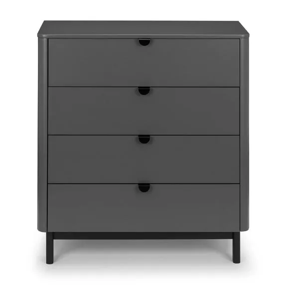 Chloe 4 Drawer Chest, Grey 4