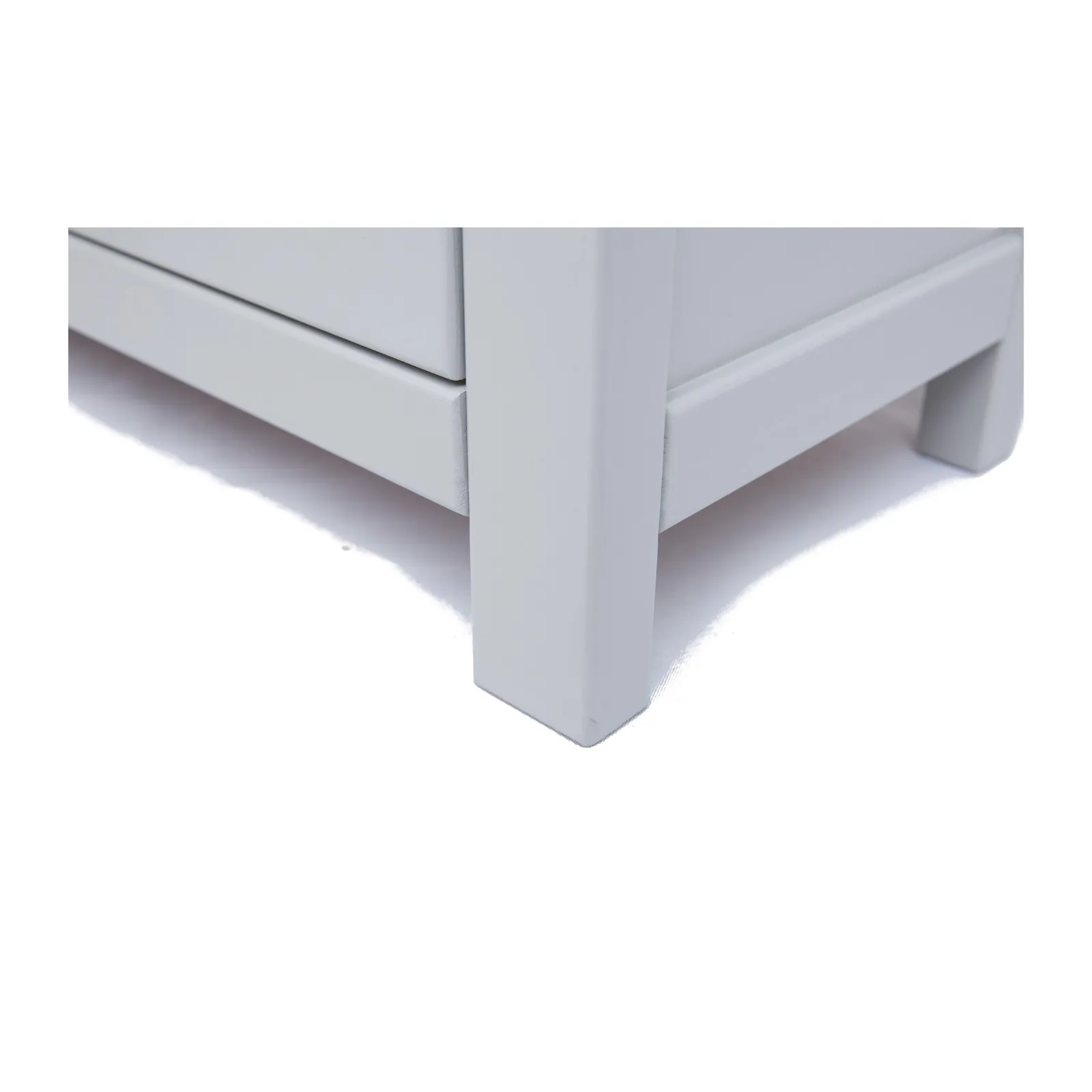 Cabinet Bits Argenta Light Grey 1 Drawer TV Cabinet Brass Cup Handle 6