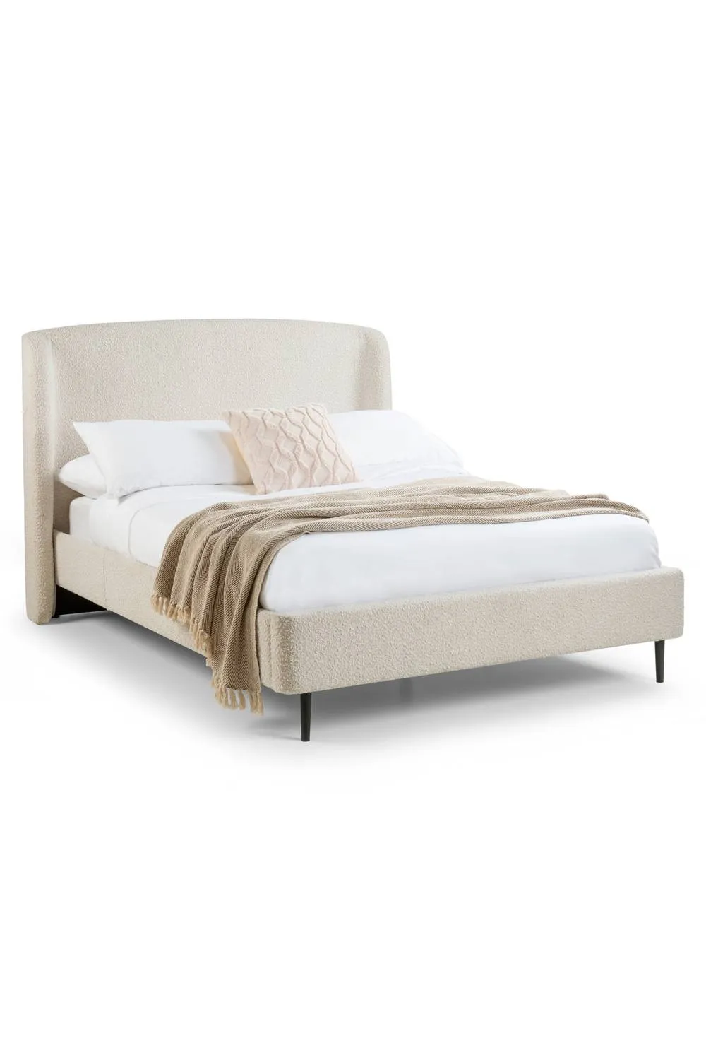 Julian Bowen Eden Upholstered Bed in Ivory 3