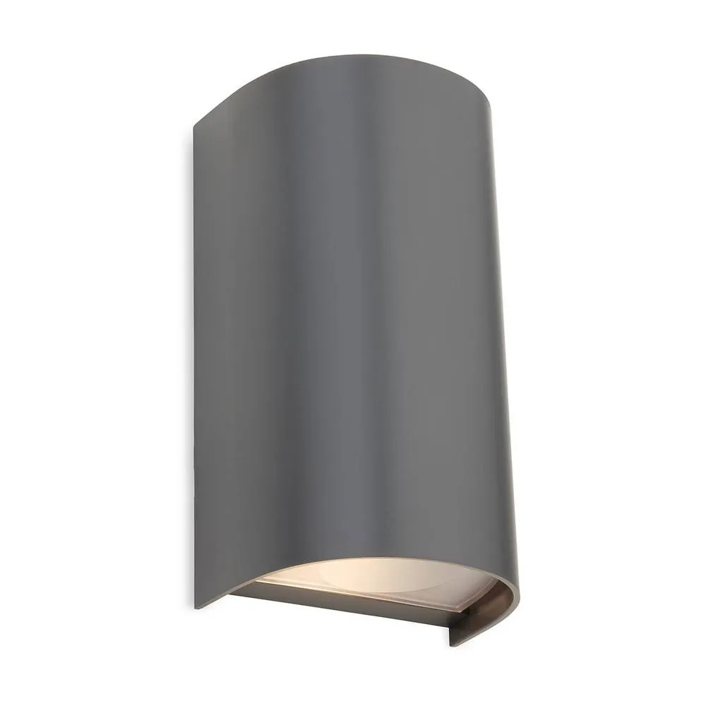 Netlighting Swift Resin 2 Light Wall Graphite IP65 in Grey
