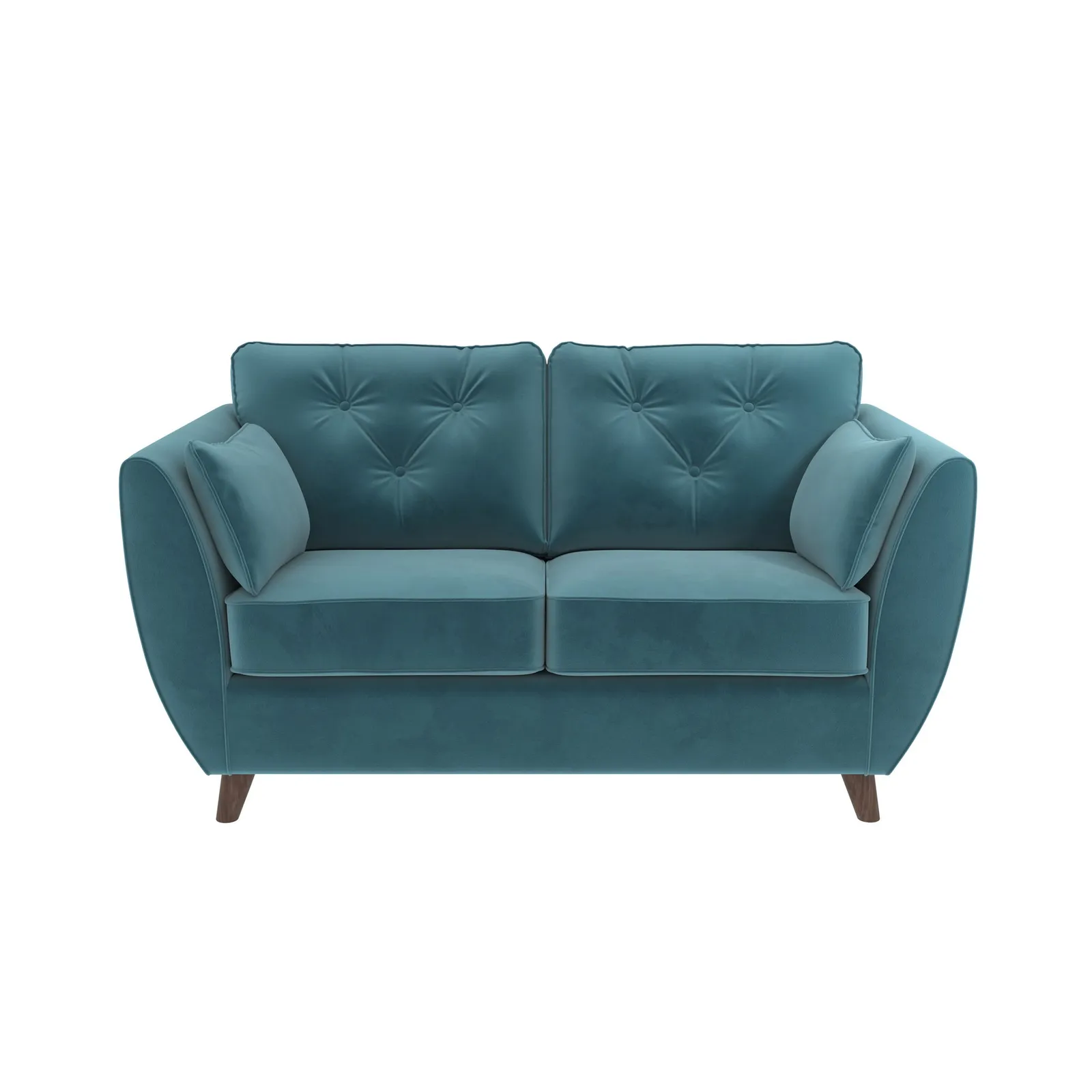 Dalston Velvet 2 Seater Sofa Blue