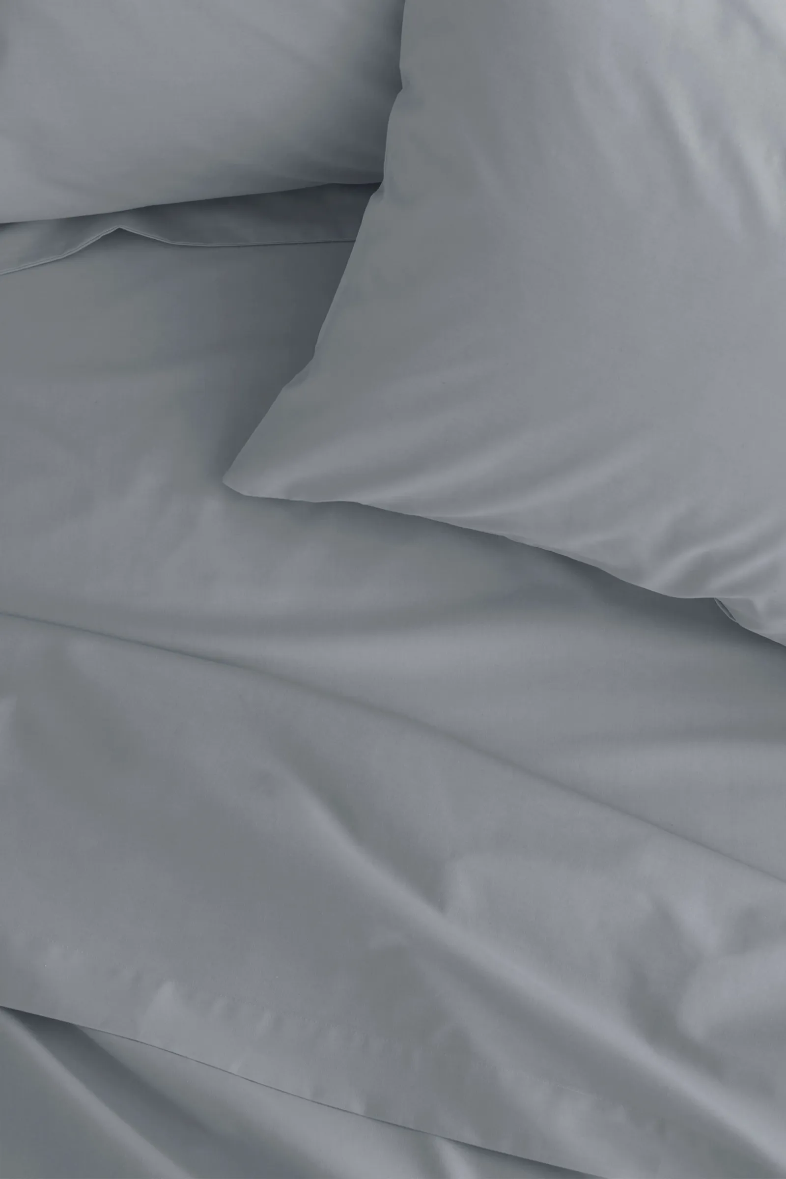 Catherine Lansfield 'Easy Iron Percale' Flat Sheets in Grey 3