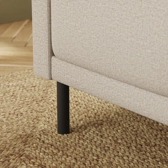 Amali Corner Dining Bench, Textured Weave 5