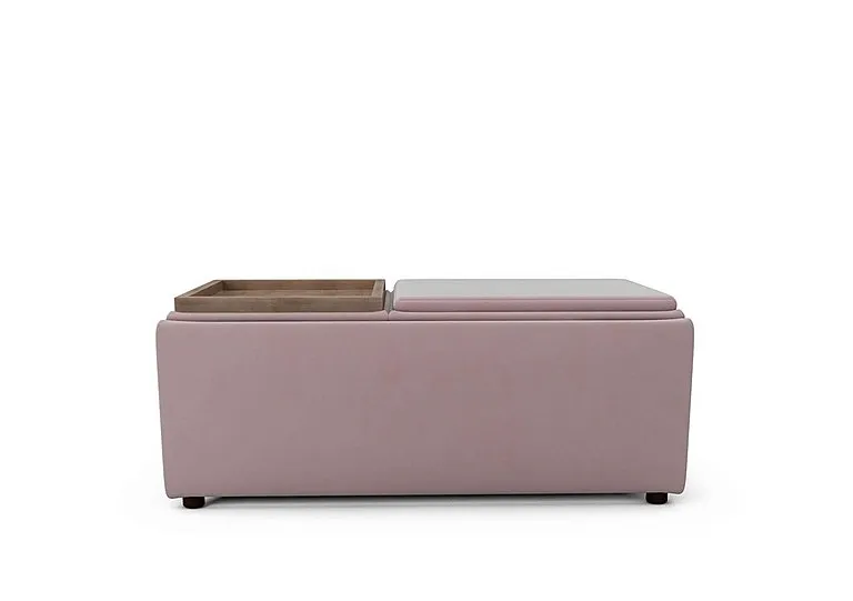 Bronwyn Storage Bench Tray Stool - Cotton Candy Wot
