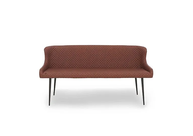 Hanoi Faux NC Leather Dining Bench - Tan