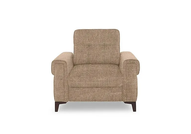 Zoom Fabric Armchair - Weave Cocoa
