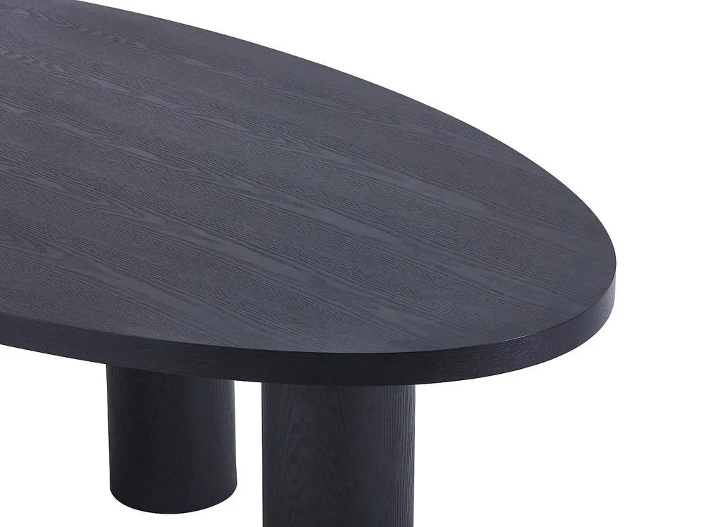 Vente-unique 8-Seater Dining Table In Ash Wood Veneer - Black - FALYN 6