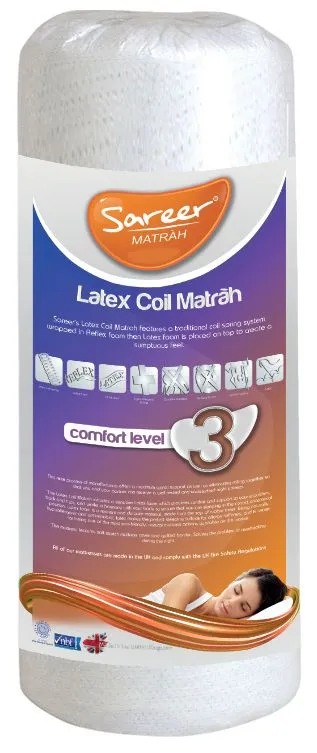 Sareer Furniture Limited Latex Coil Mattress in White 5
