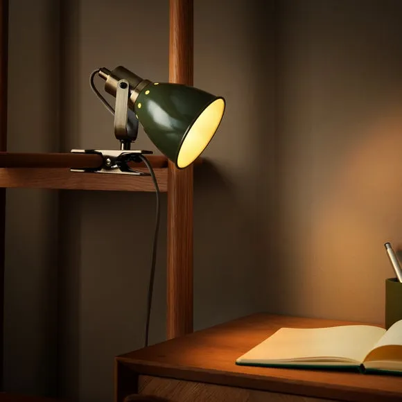 Miley Industrial Plug In Adjustable Clip On Desk Light 2