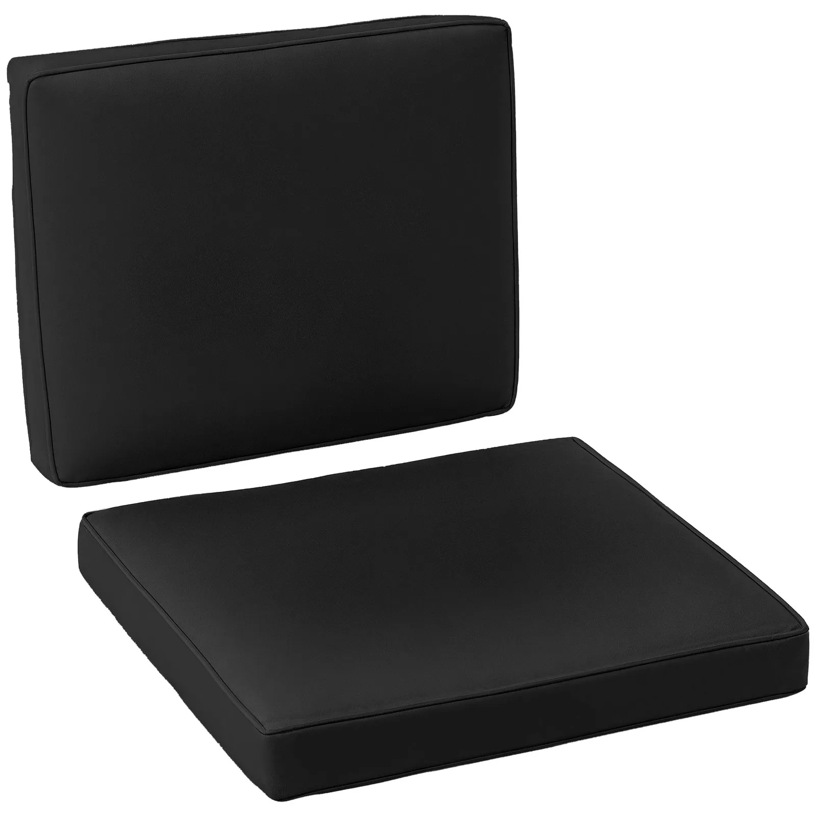 OUTSUNNY Outdoor Seat & Back Cushion Set Replacement Cushions in Black 2