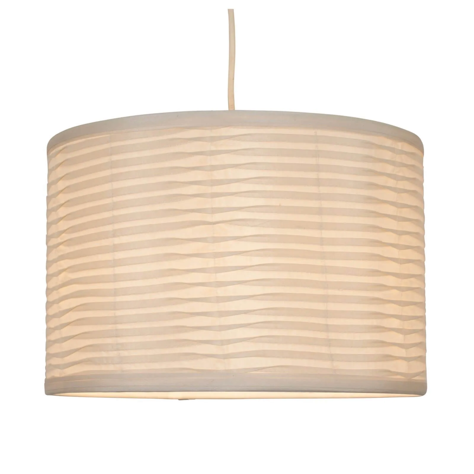 Tex Folded Lamp Shade - Cream
