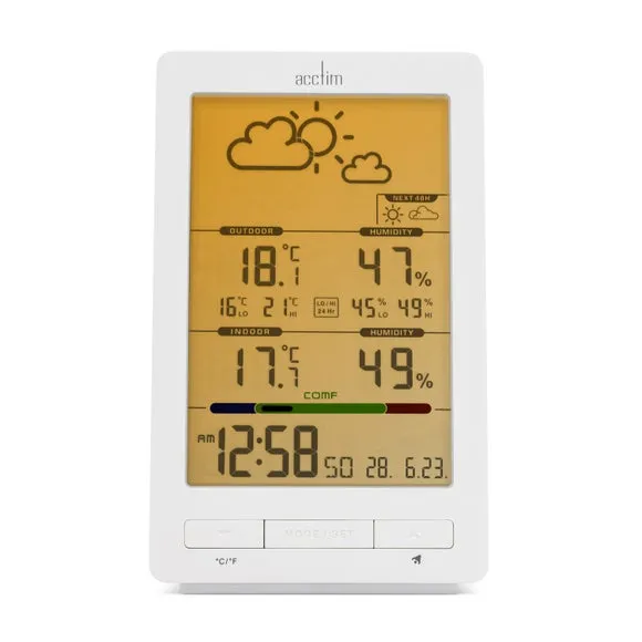 Acctim Skyler 6-in-1 Barometric Weather Station Clock 2