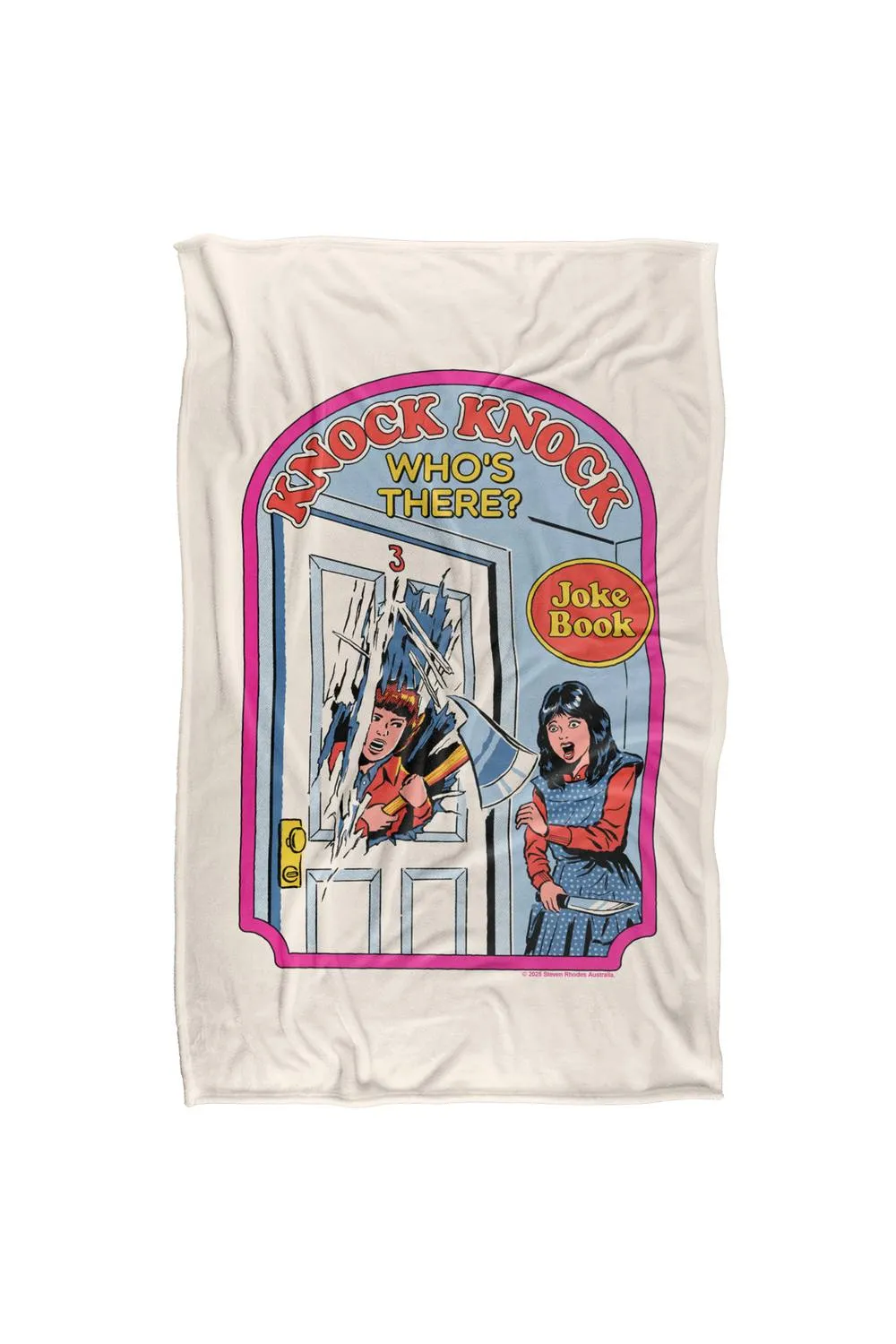 Steven Rhodes Knock Knock Who'S There Silky Super Soft Throw Blanket