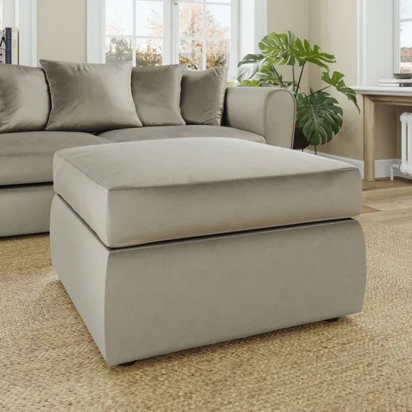 Blake Opulent Velvet Footstool 1