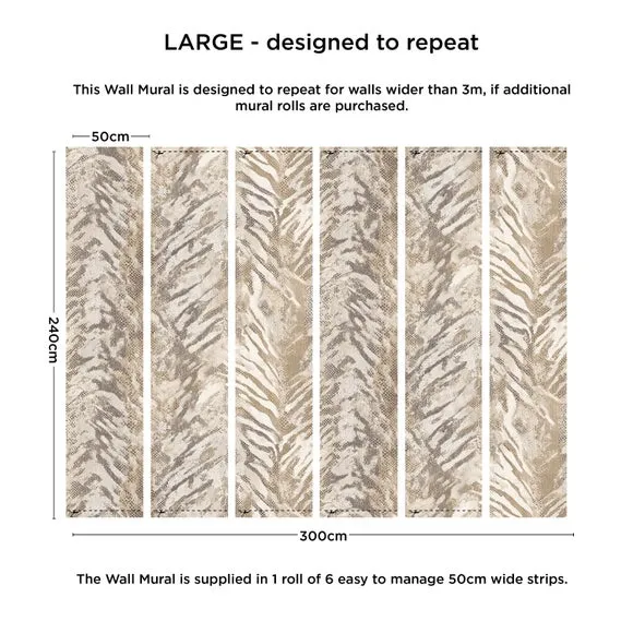 Snake Print Abstract Wall Mural 4