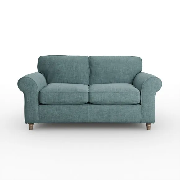 Flori Tonal Plush Chenille 2 Seater Sofa 6
