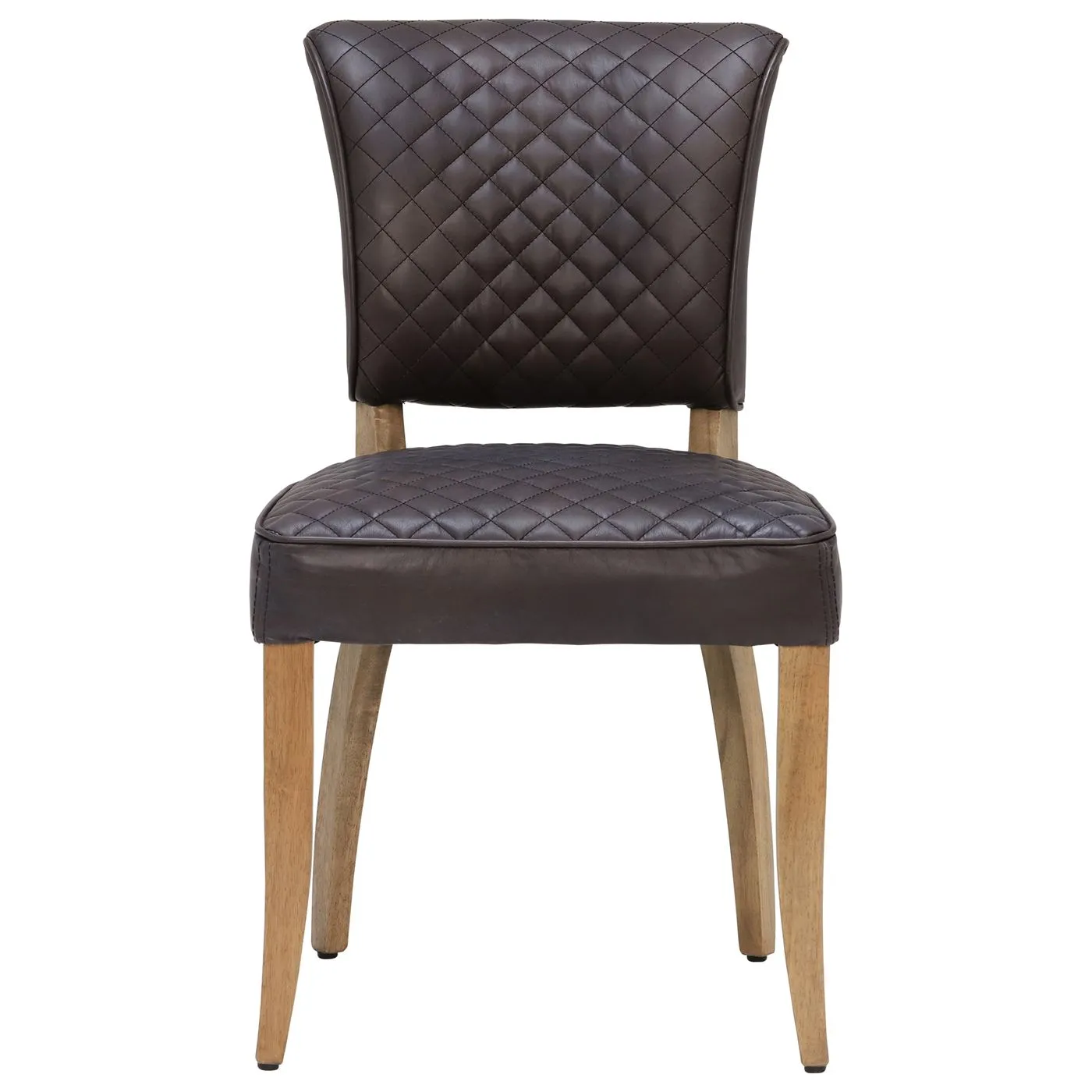 Timothy Oulton Mimi Quilted Dining Chair, Black Leather | Barker & Stonehouse 3