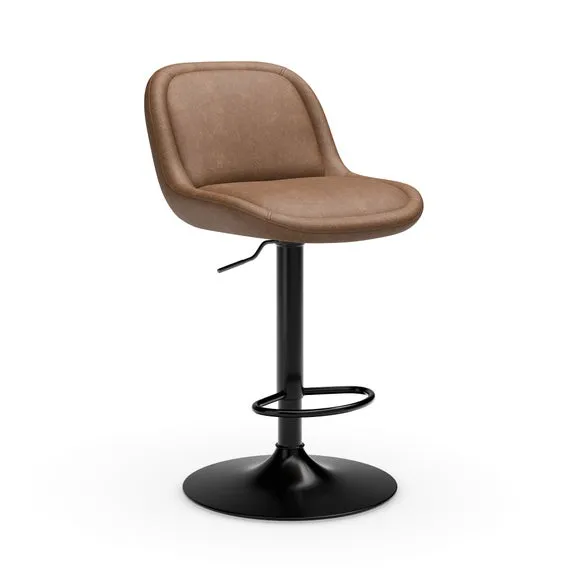 Lyle Gaslift Barstool, Faux Leather 6