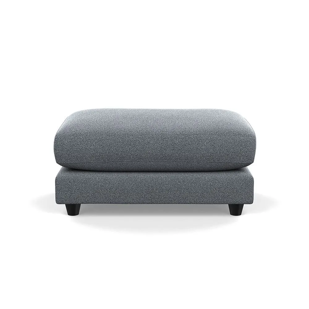 Heal's Snooze Footstool Boucle Steel Black Feet