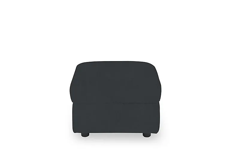 Panache Fabric Storage Footstool - Opulence Charcoal