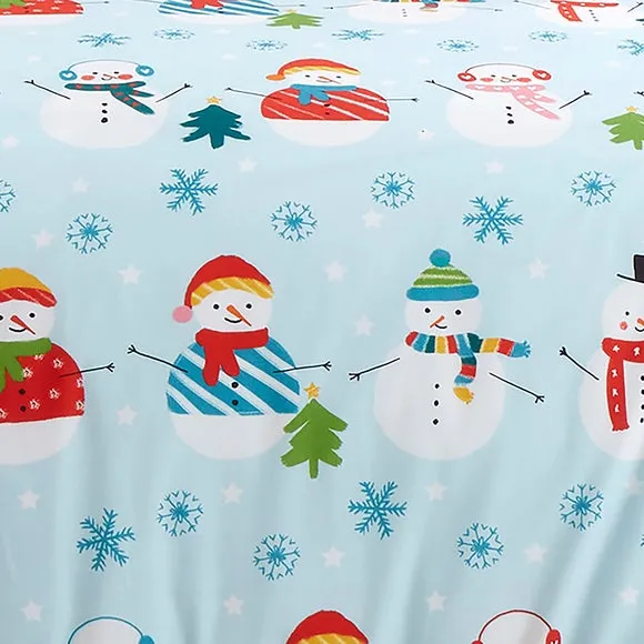 Christmas Snowman Duvet Cover & Pillowcase Set 4