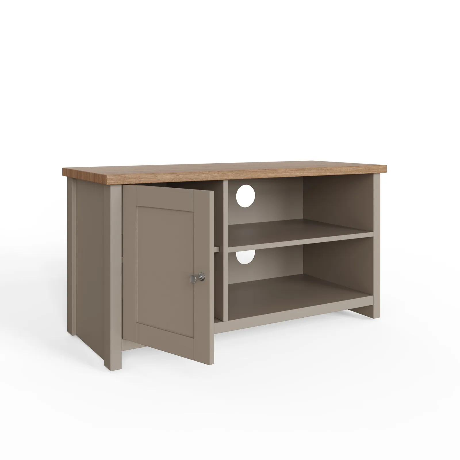 GFW Lancaster Small TV Cabinet in Grey 3