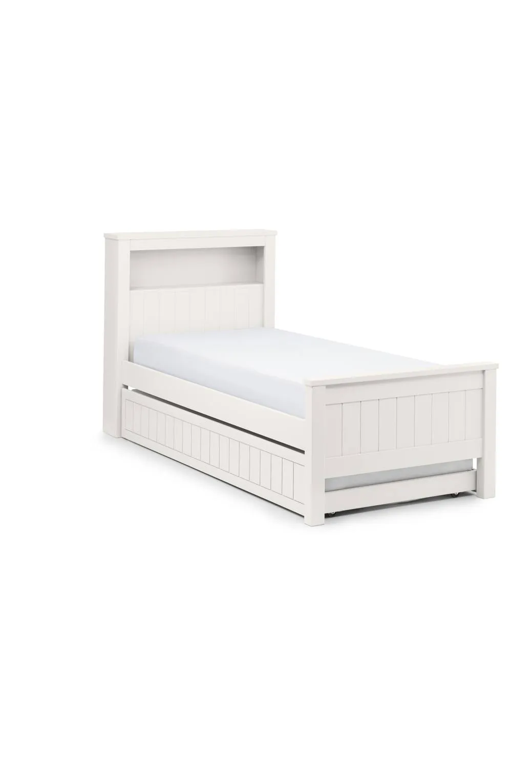 Julian Bowen Maine Bookcase Bed with Underbed Trundle in White 2