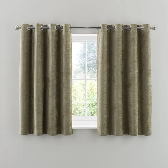 Genoa Chenille Blackout Eyelet Curtains 5