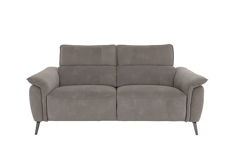 Jude Fabric 3 Seater Power Recliner Sofa with Power Headrests, Power Lumbar and Heated Seats - Dexter Mocha