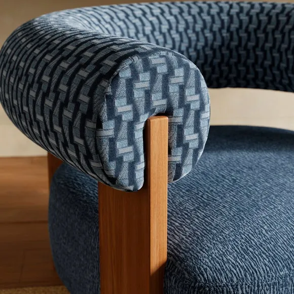 Fallon Cut Velvet Accent Chair 3