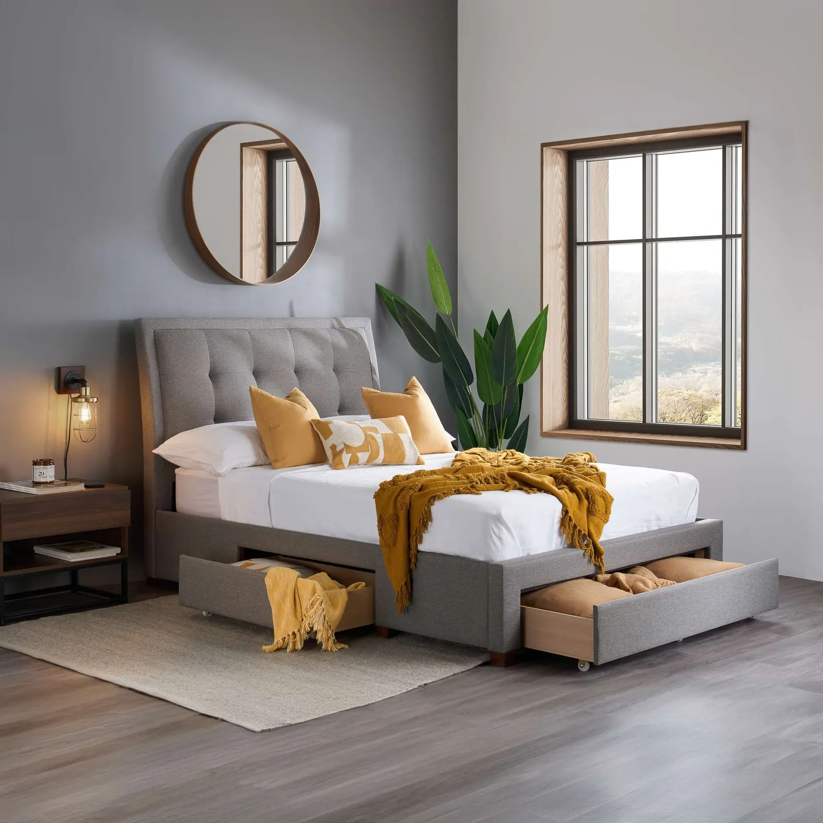 Birlea Shelby Bed in Grey 1