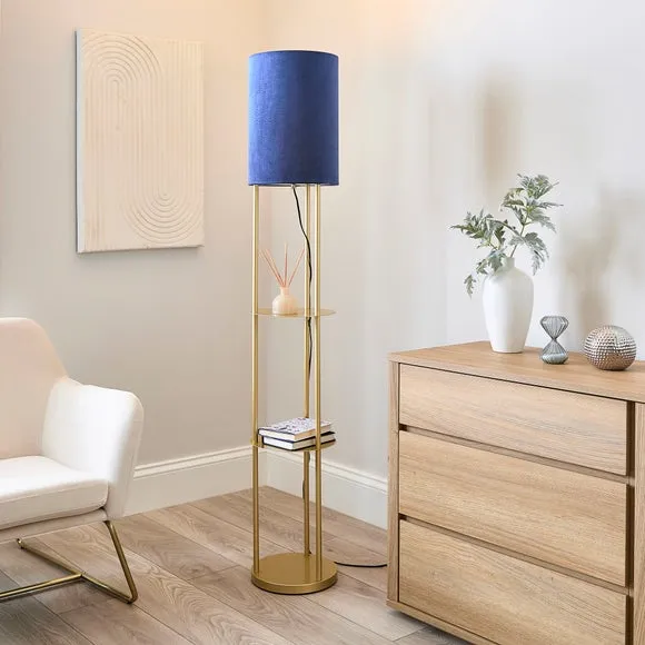 Jakob Round Shelved Floor Lamp