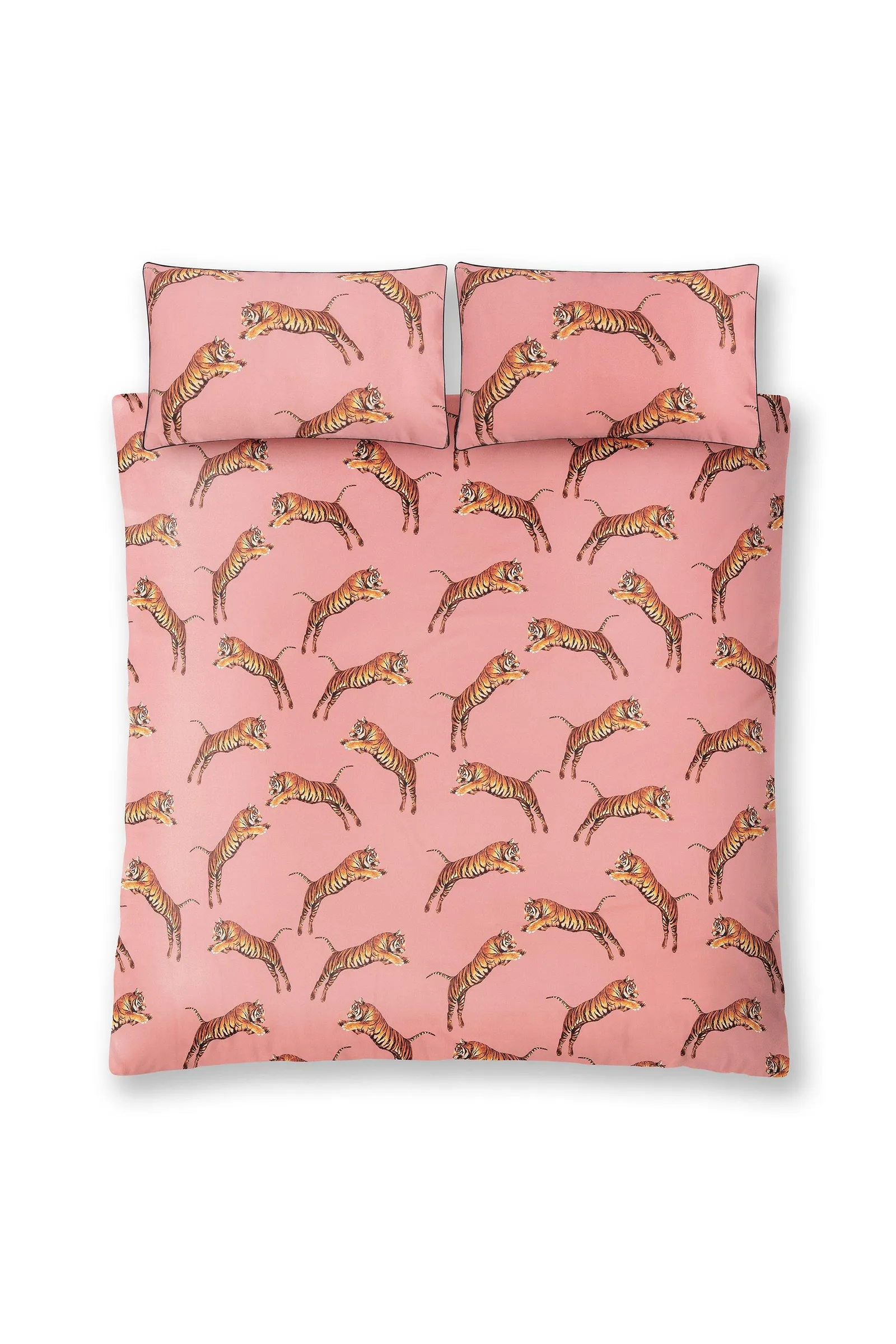 Pouncing Tigers King Duvet Set