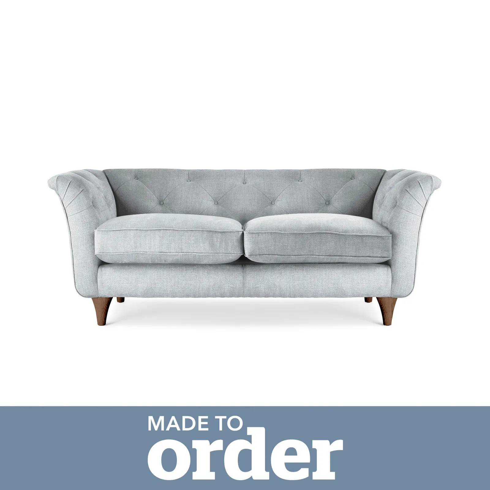 Jaipur 2 Seater Sofa Brushed Plain Fabric Brushed Plain Dew