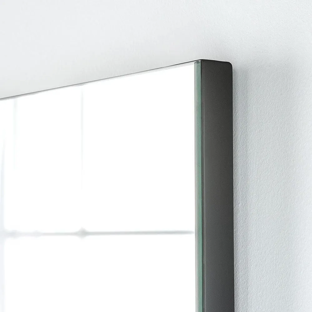 Yearn Mirrors Tall Contemporary Rectangular Wall Mirror in Black 2