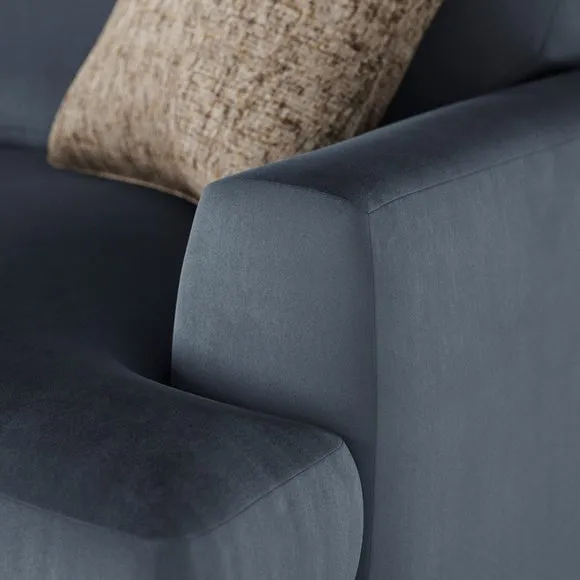 Lawson Matte Plush Velvet Snuggle Chair 5