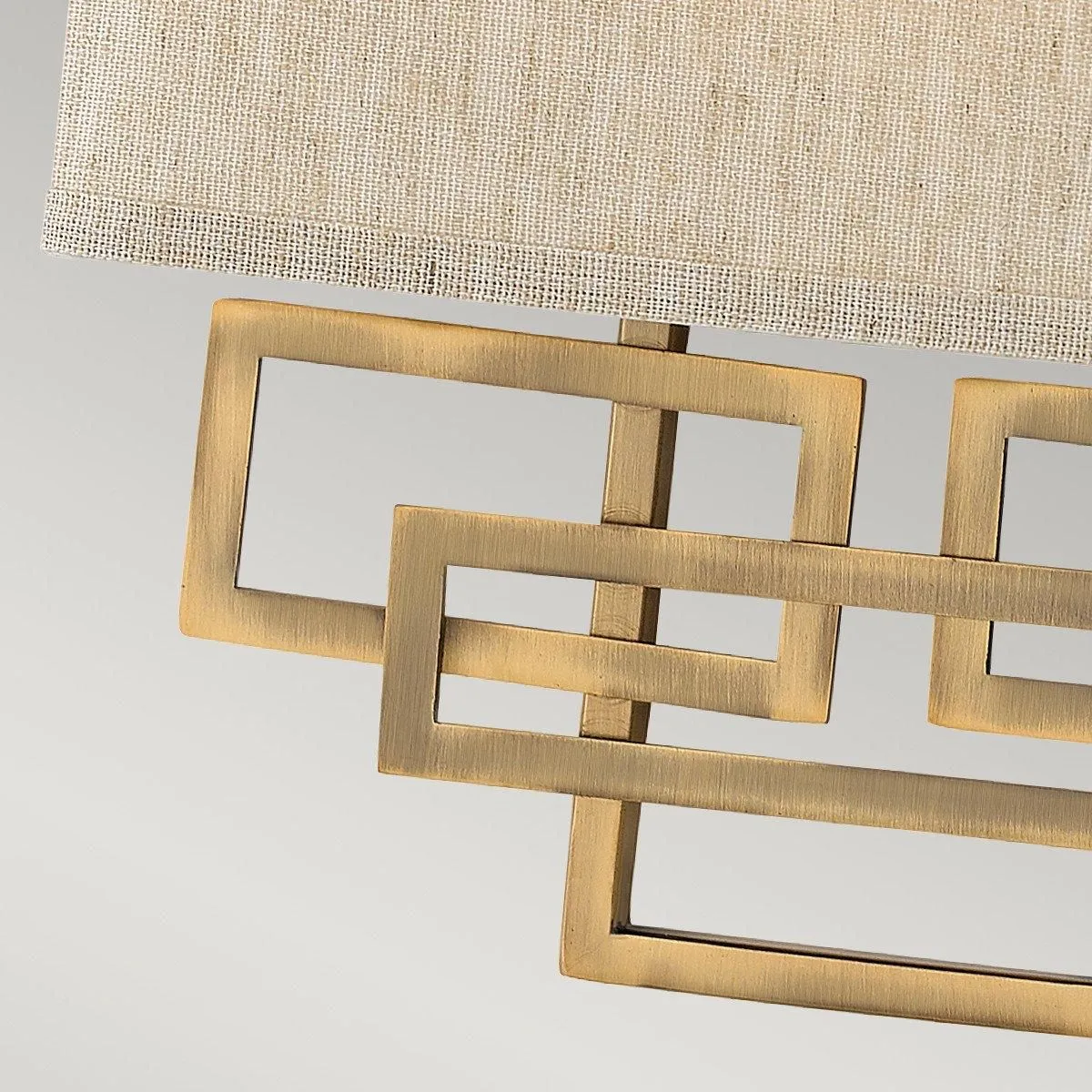 Netlighting Lanza 2 Light Indoor Wall Light Brushed Bronze E14 2
