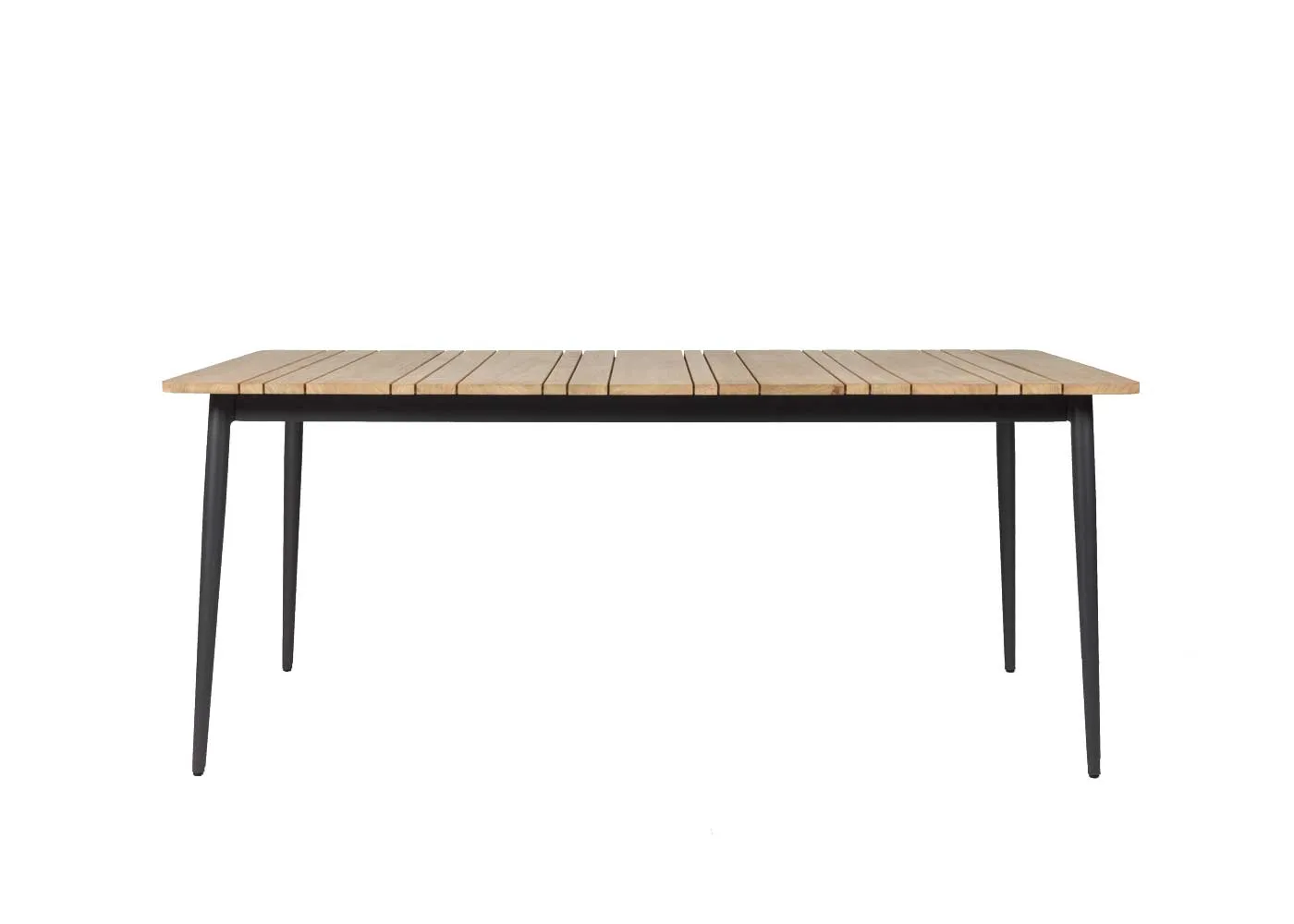 Vincent Sheppard Leo Rectangular Dining Table Teak Top Lava Legs Large