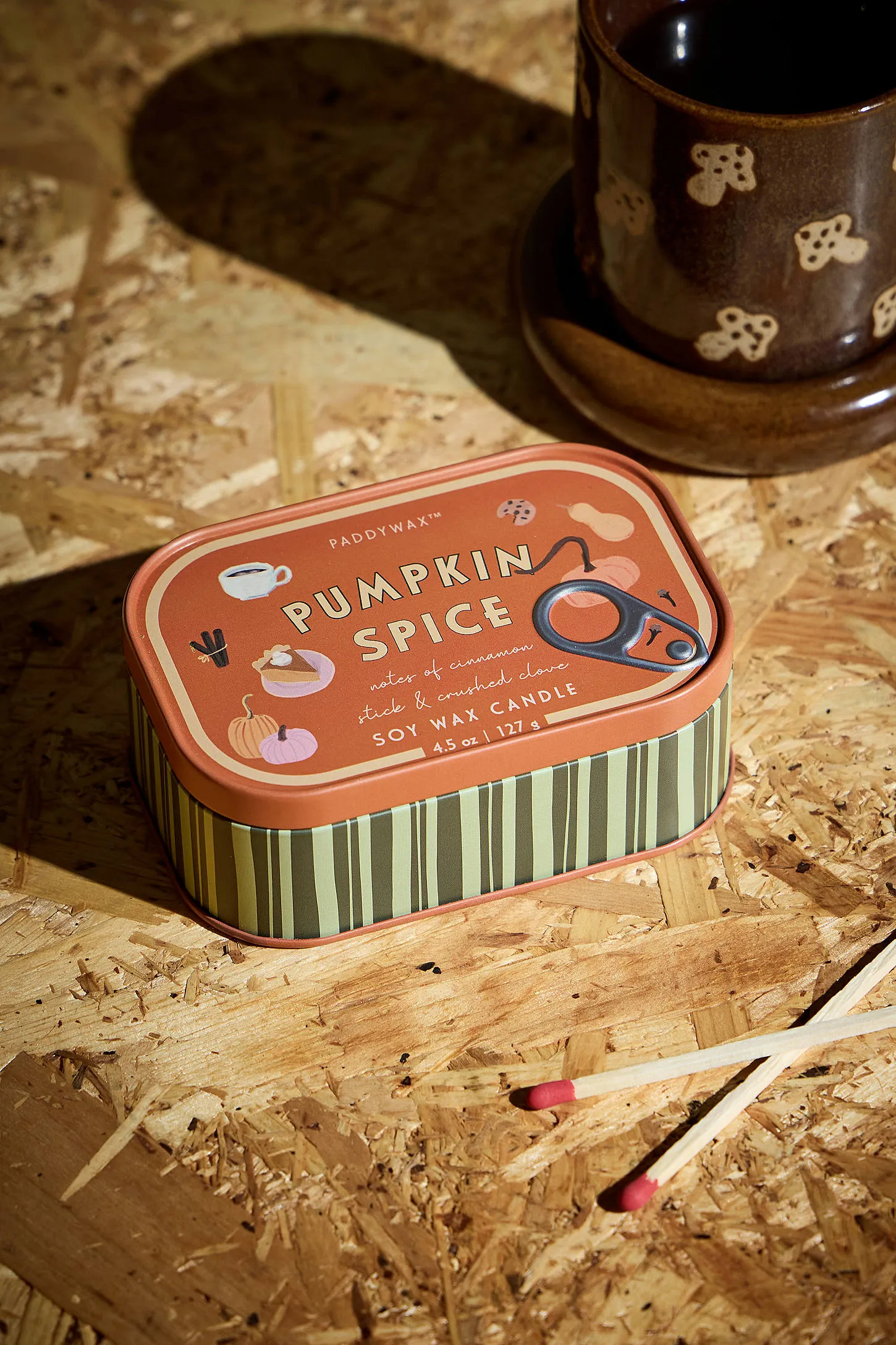 Paddywax Pumpkin Spice Tin Soy Wax Candle ALL 3