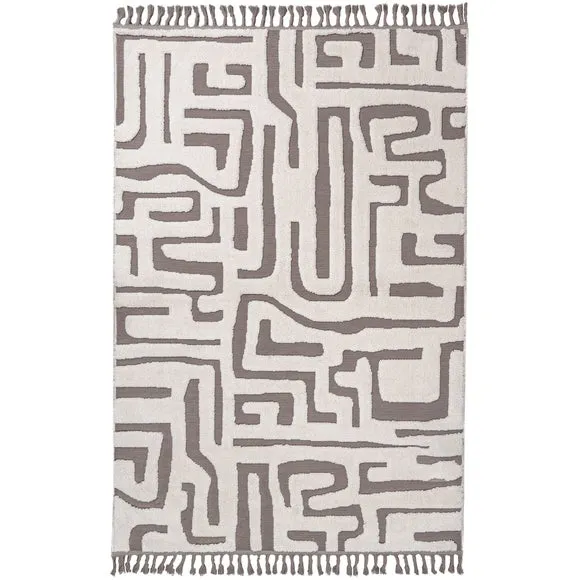 Madu Abstract Tasselled Rug 5