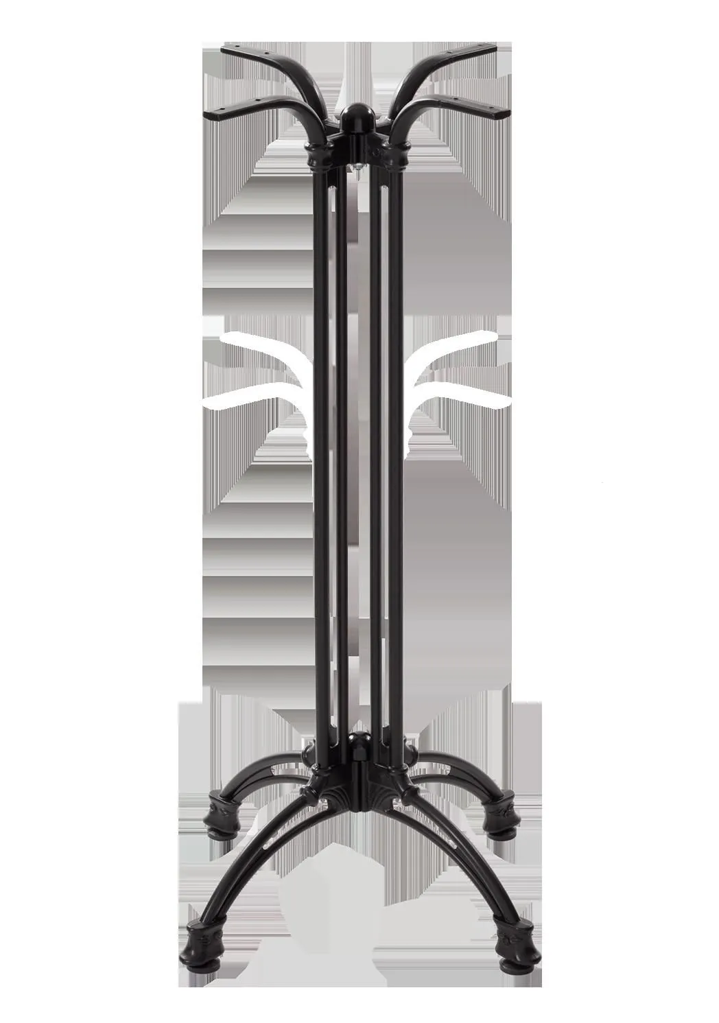 netfurniture Black Continental Table Base - 4 leg - Poseur - 1090 mm