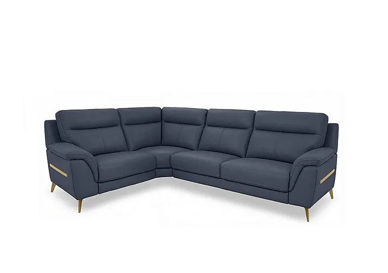 Eclipse Small Leather Left Hand Facing Corner Sofa